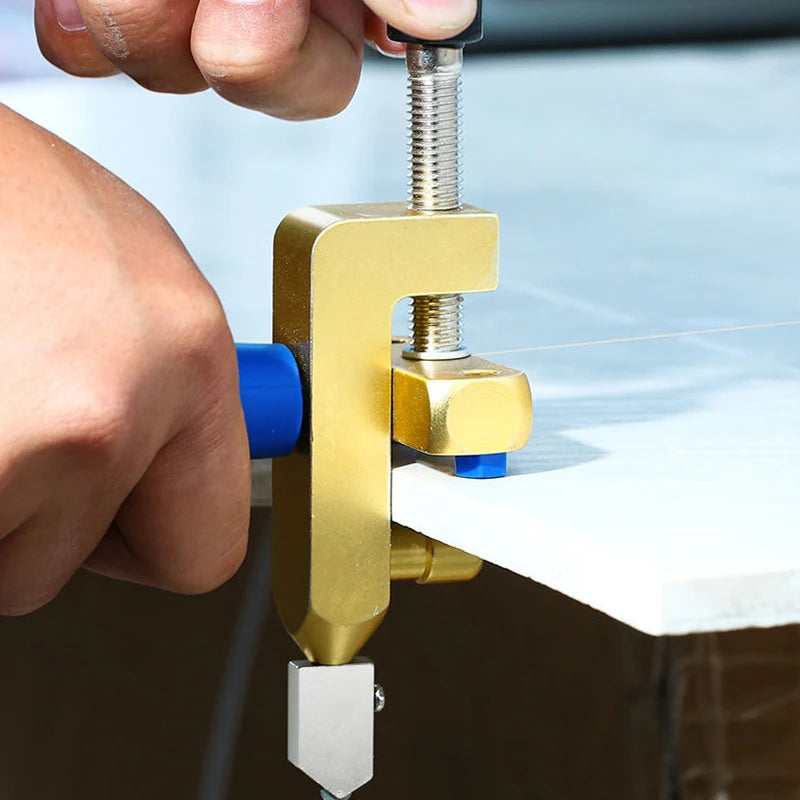 Couteau Brise-Carreaux en Céramique avec Outil à Rouleau Diamanté – Portable et Pratique