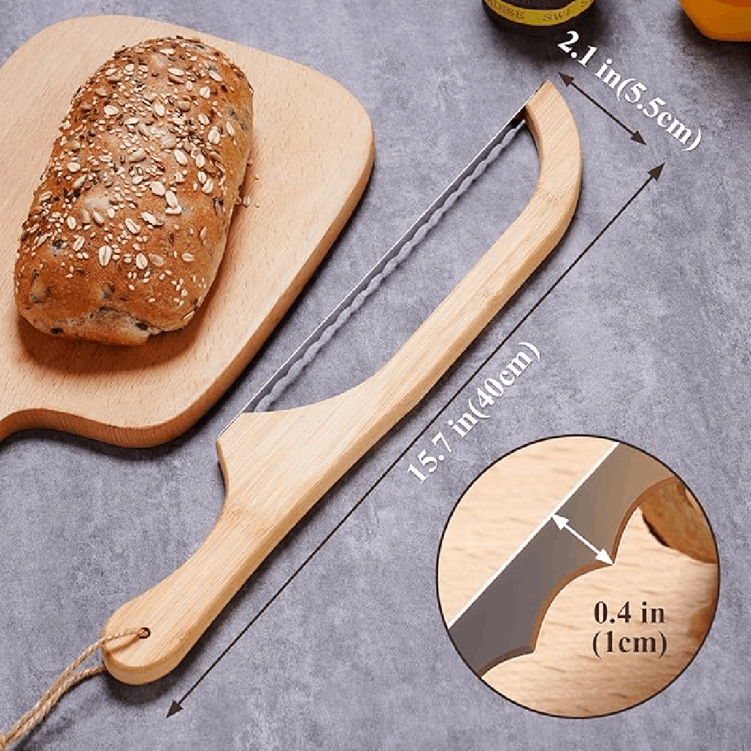 Couteau à Pain Denté de 10 Pouces, Lame en Acier Inoxydable, Poignée Ergonomique Antidérapante – Idéal pour Pain Croustillant et Bagels