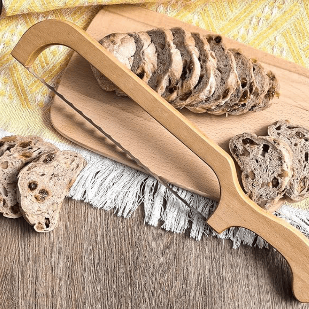 Couteau à Pain Denté de 10 Pouces, Lame en Acier Inoxydable, Poignée Ergonomique Antidérapante – Idéal pour Pain Croustillant et Bagels