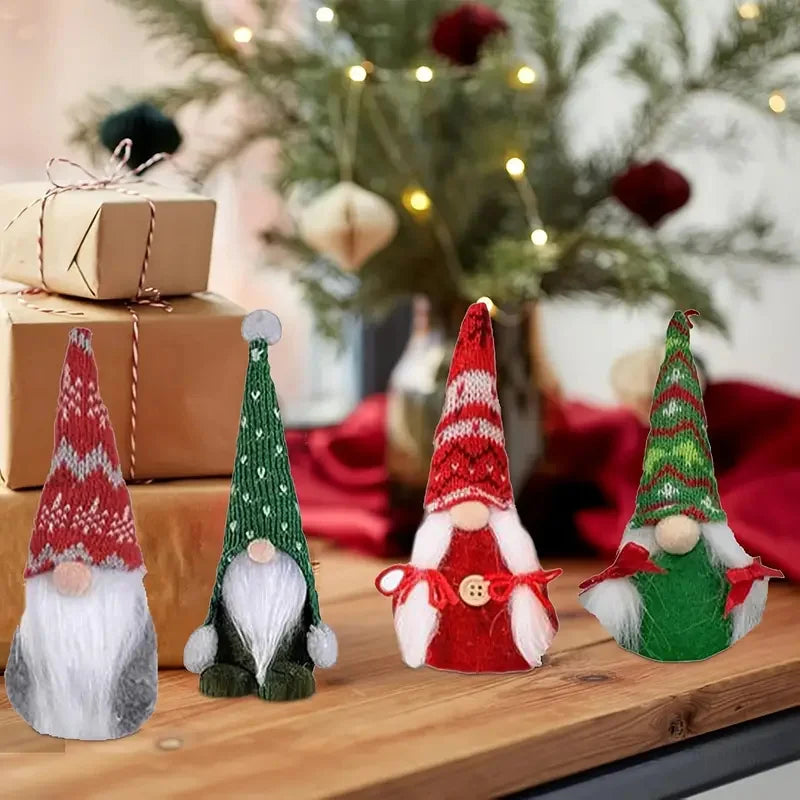 Décoration de Noël Gnome en Peluche - Ensemble de Calendrier de l'Avent Festif, Tissu Sûr et Doux, Idéal pour votre Décor de Fête