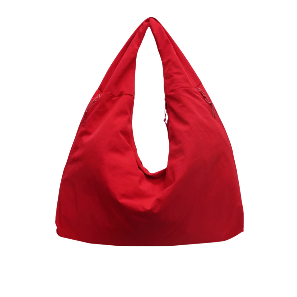 Women's Ultra Large Recycled Nylon Hobo Bag - Practical and Eco-Friendly Bag with Pockets and Comfortable Shoulder Strap