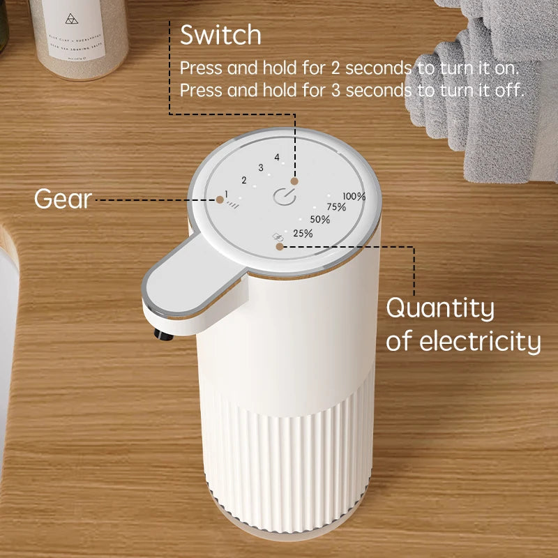 Distributeur Automatique de Savon Mousse 360ML avec Fonctionnement Sans Contact