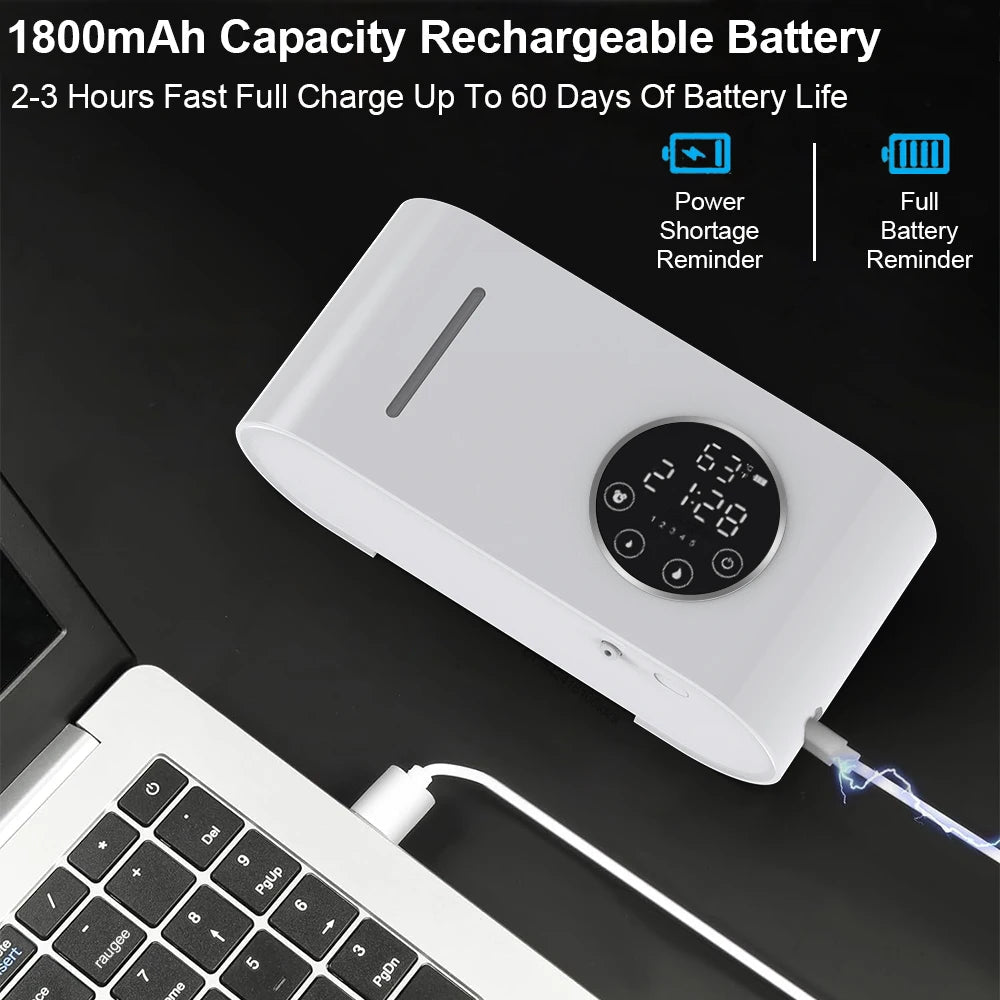 Distributeur de Savon Automatique Sans Contact 500ml avec Écran LED