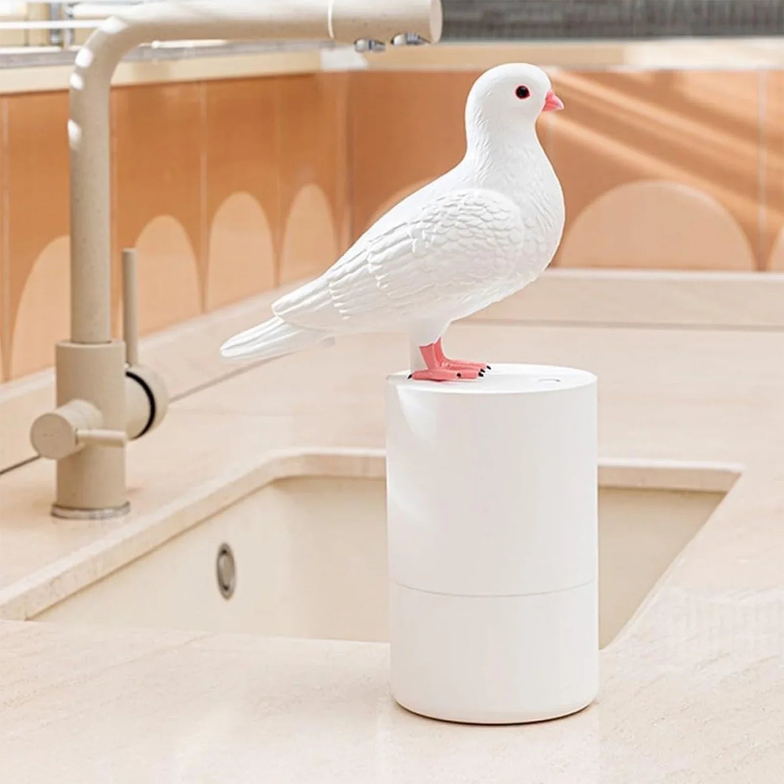 Distributeur de Savon en Forme de Pigeon – Pompe à Savon Liquide 283,5 g pour Cuisine et Salle de Bain