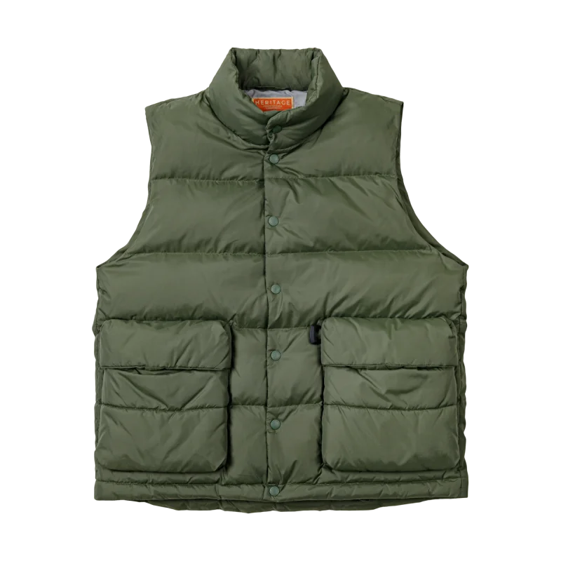 Doudoune Isolante Homme Col Montant en Duvet de Canard – Tissu Polyamide Résistant, Poches Latérales
