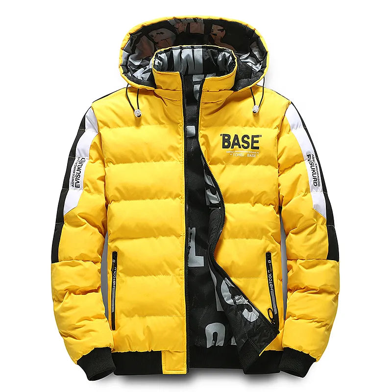 Doudoune Isolante pour Hommes avec Capuche et Poches Zippées - Style Moderne pour l'Hiver