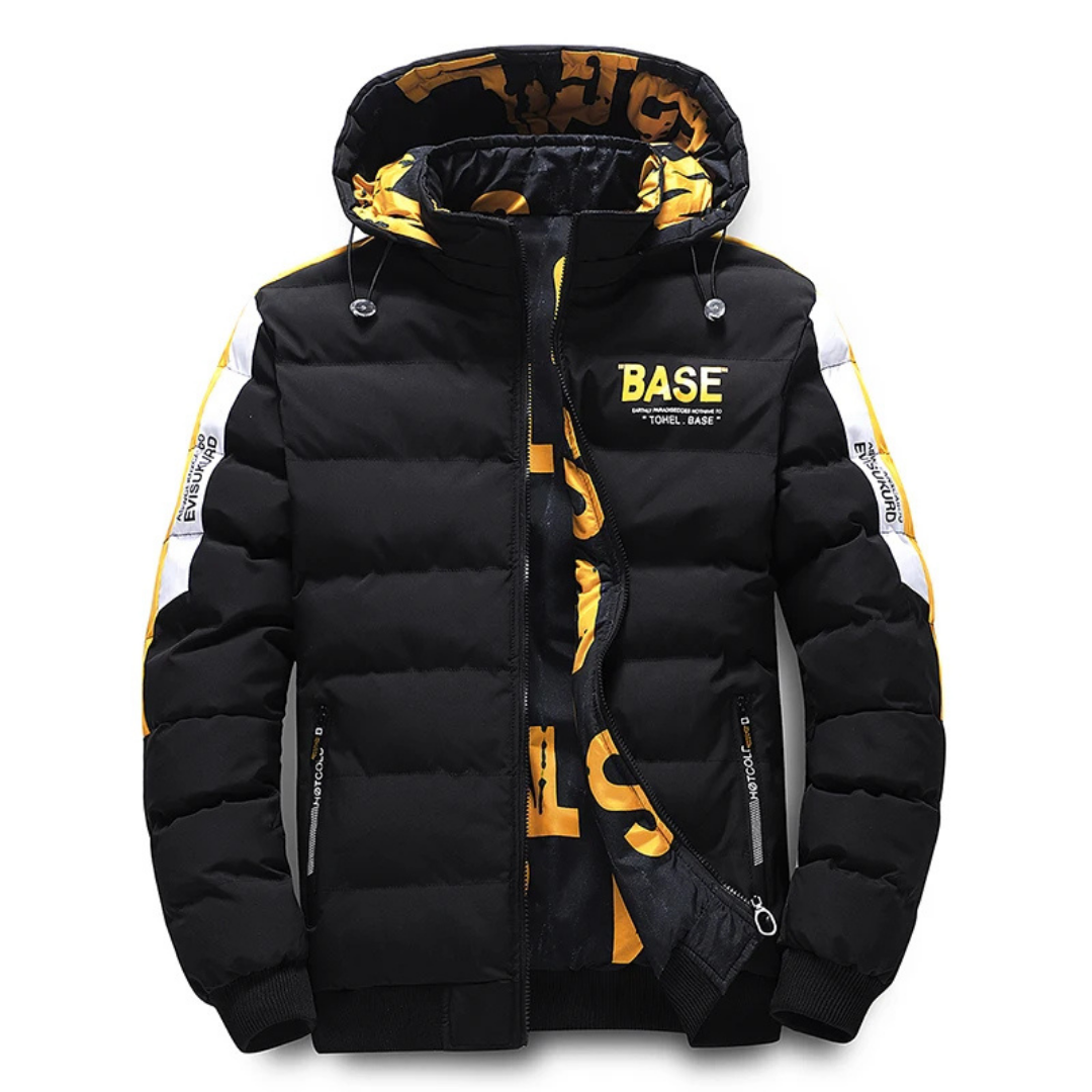 Doudoune Isolante for Men with Hood and Zipped Pockets - Modern Style for Winter