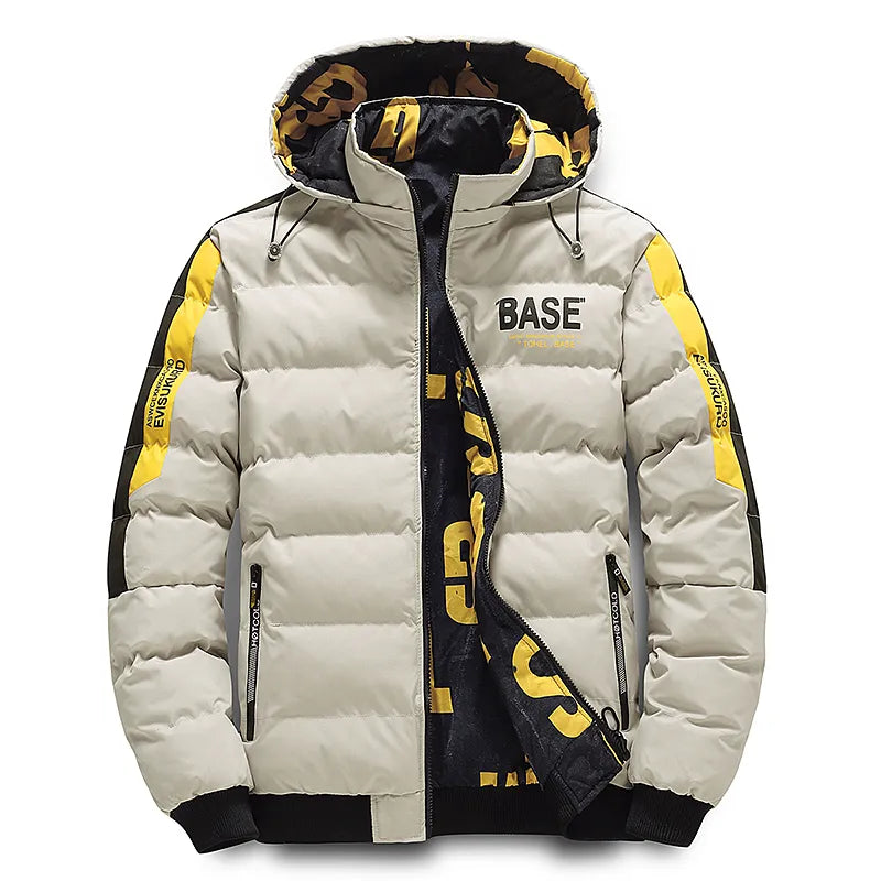 Doudoune Isolante for Men with Hood and Zipped Pockets - Modern Style for Winter