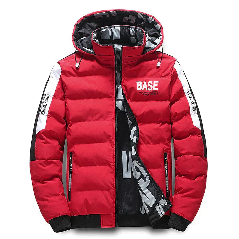 Doudoune Isolante for Men with Hood and Zipped Pockets - Modern Style for Winter