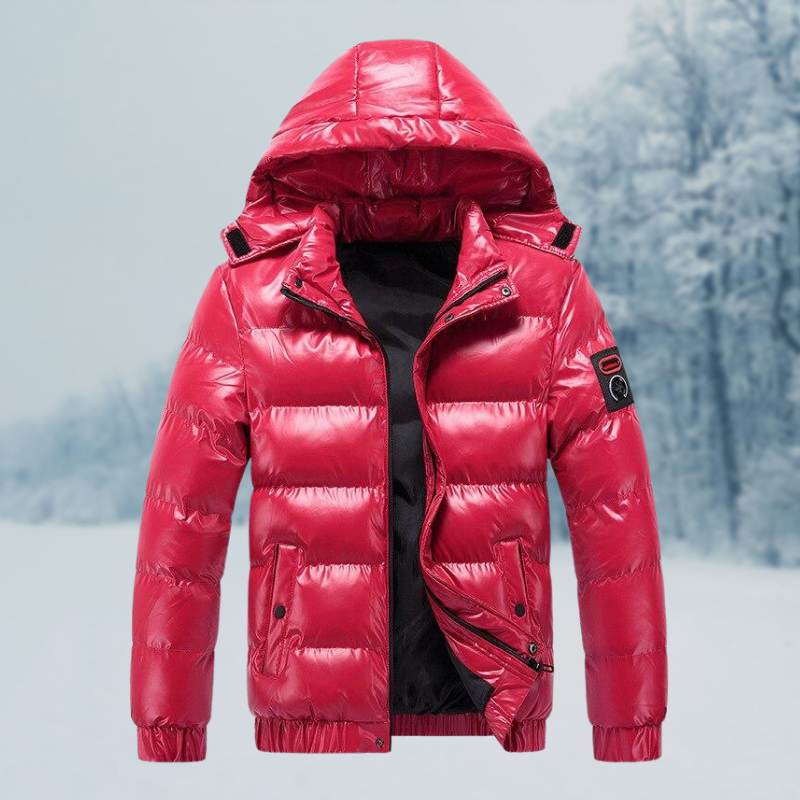 Doudoune Isolée Matelassée pour Hommes avec Capuche Amovible – Polyester Hydrofuge