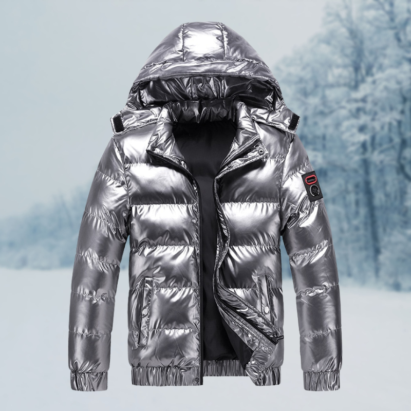 Doudoune Isolée Matelassée pour Hommes avec Capuche Amovible – Polyester Hydrofuge