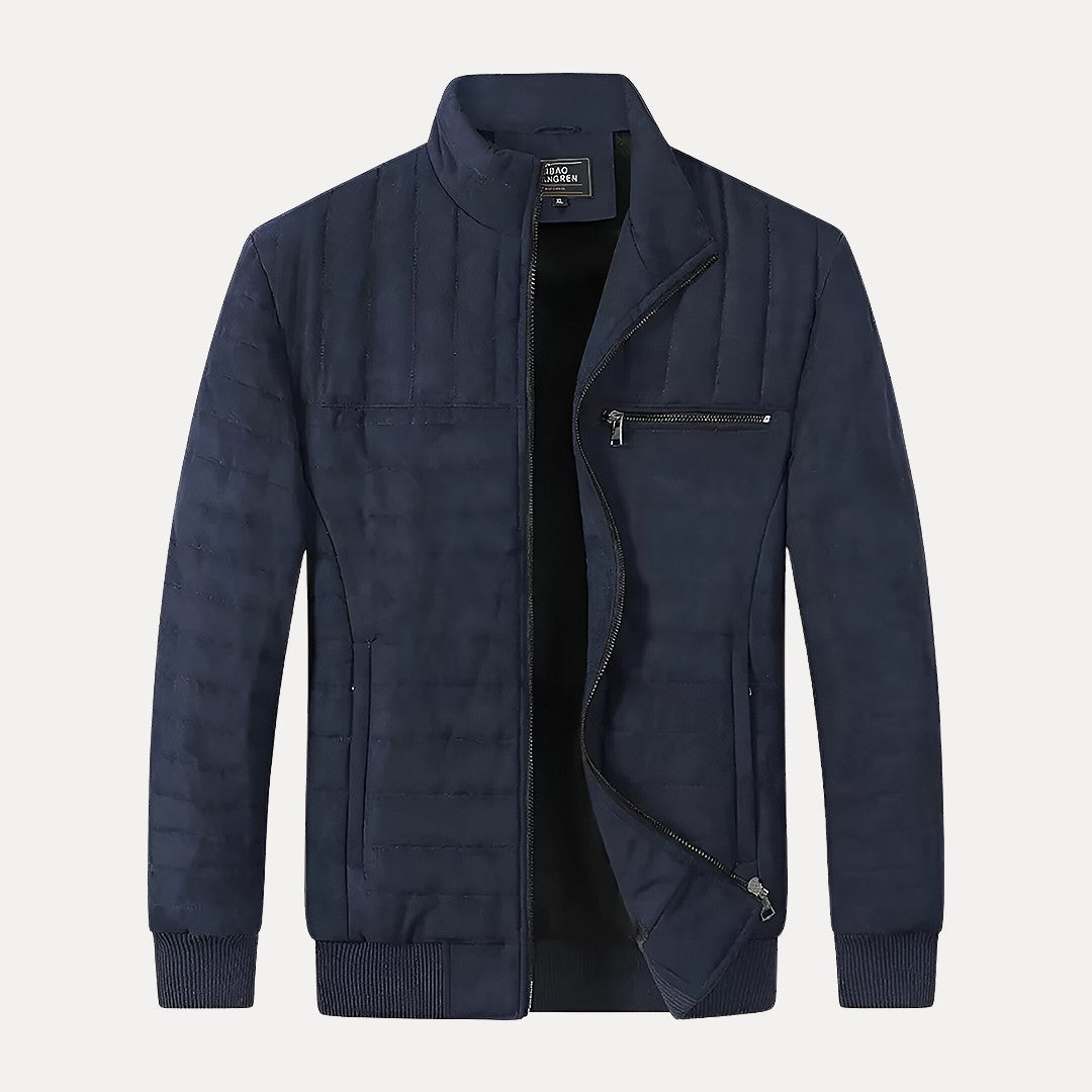 Doudoune Matelassée Homme en Coton avec Col Montant – Veste Chaude pour le Travail