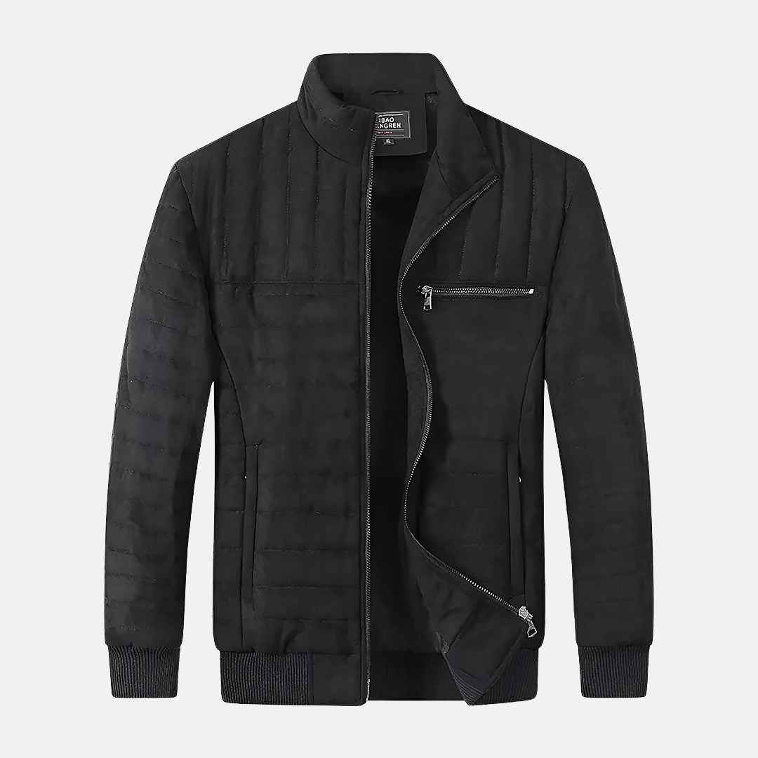 Doudoune Matelassée Homme en Coton avec Col Montant – Veste Chaude pour le Travail