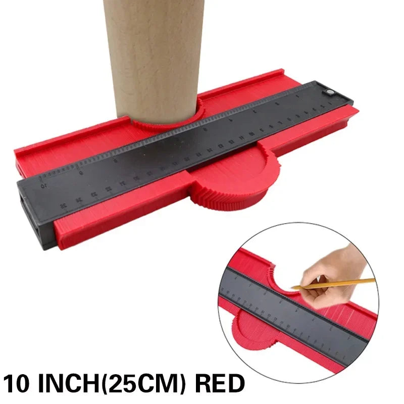Duplicateur de Jauge de Contour en Plastique de 10 Pouces pour Projets de Bricolage