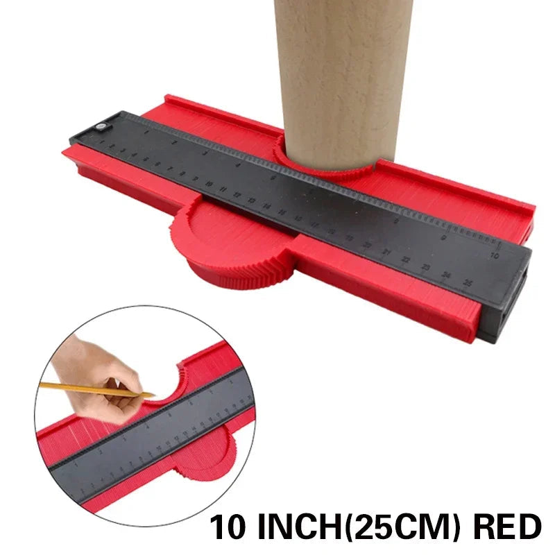 Duplicateur de Jauge de Contour en Plastique de 10 Pouces pour Projets de Bricolage