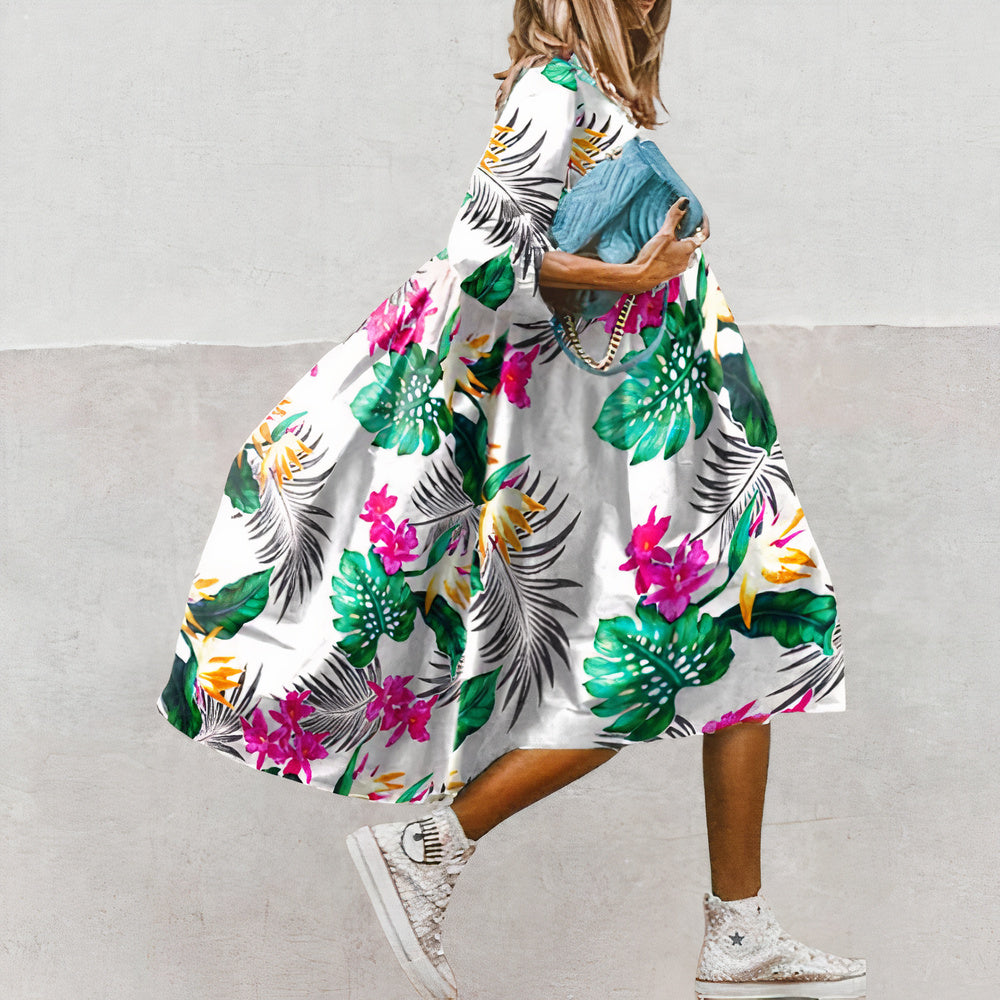 Robe d'Été Femme Légère et Fluide – Style Chic et Joyeux pour Détente et Sorties d'Été