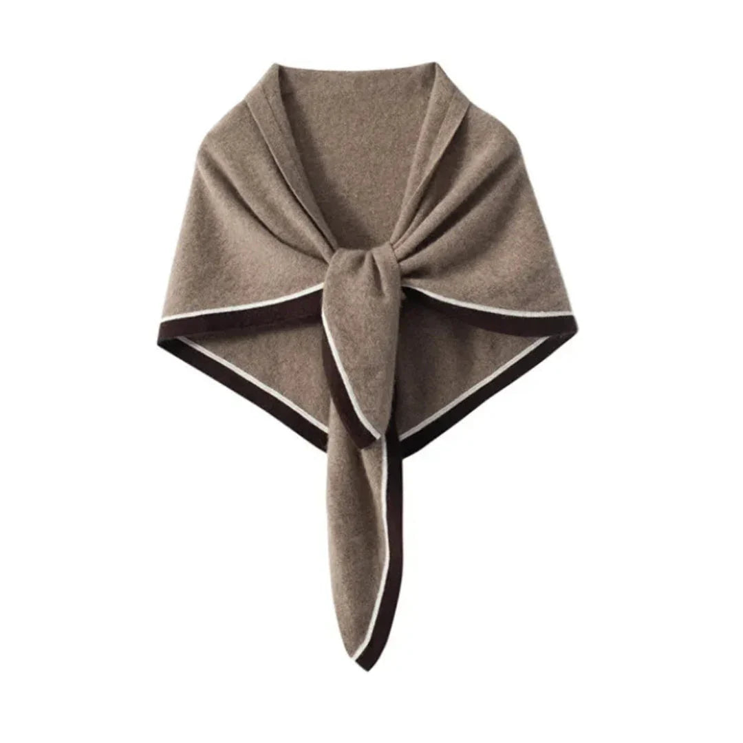Écharpe Femme Cachemire Triangulaire Douce Bicolore – Élégante et Confortable pour Hiver 0