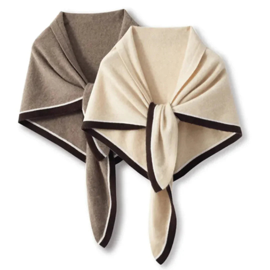Écharpe Femme Cachemire Triangulaire Douce Bicolore – Élégante et Confortable pour Hiver 1