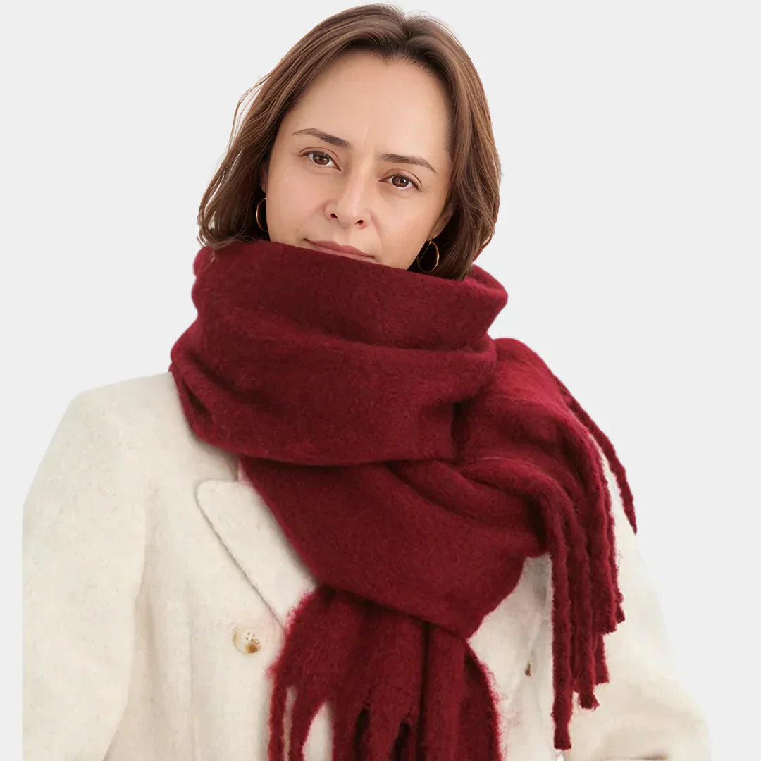 Écharpe Femme Surdimensionnée en Peluche – Confort Doux et Élégance Moderne pour Hiver 0