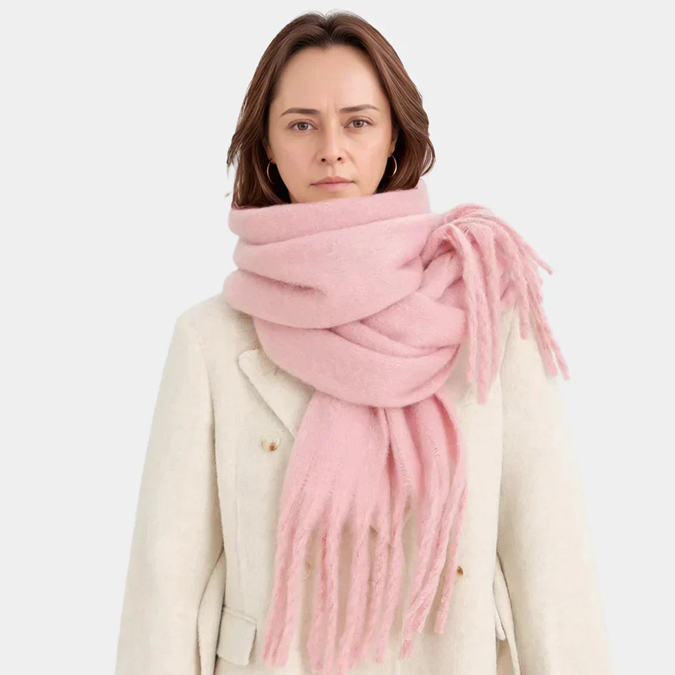 Écharpe Femme Surdimensionnée en Peluche – Confort Doux et Élégance Moderne pour Hiver 1