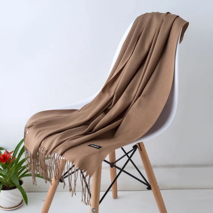Écharpe Longue en Laine avec Franges pour Femmes – Confort et Élégance pour l'Hiver 10