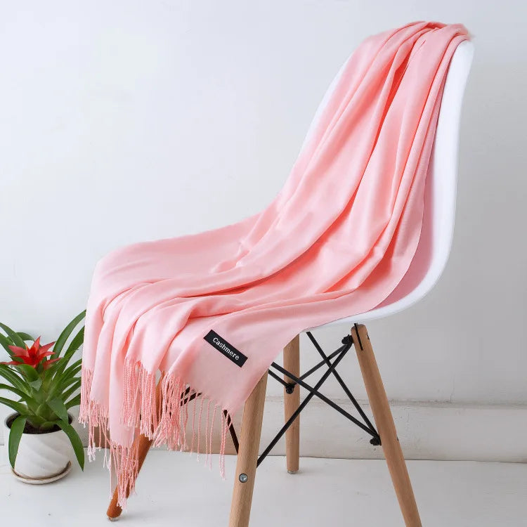 Écharpe Longue en Laine avec Franges pour Femmes – Confort et Élégance pour l'Hiver 12