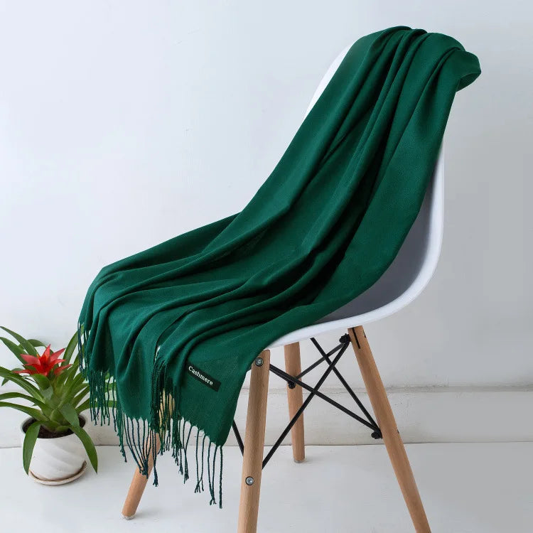 Écharpe Longue en Laine avec Franges pour Femmes – Confort et Élégance pour l'Hiver 29