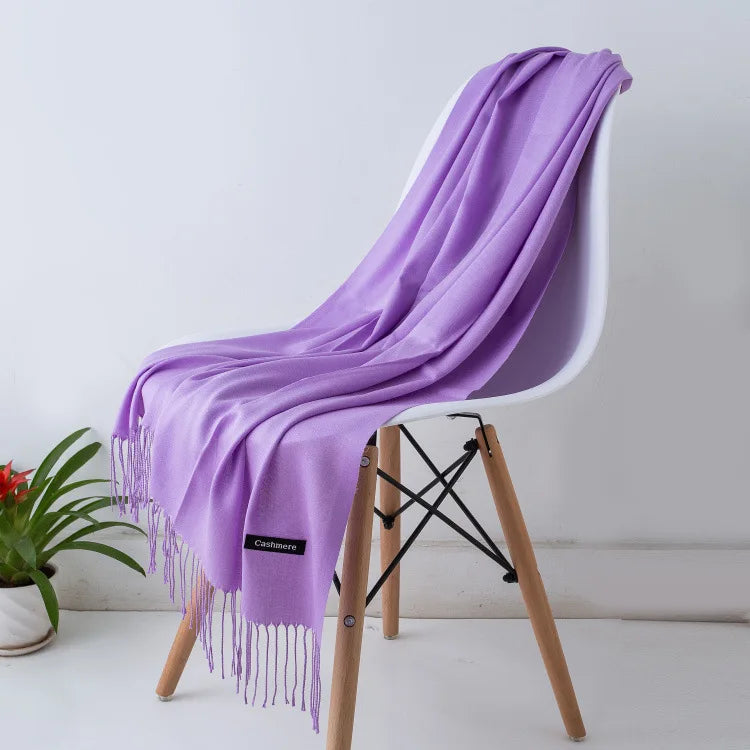Écharpe Longue en Laine avec Franges pour Femmes – Confort et Élégance pour l'Hiver 7