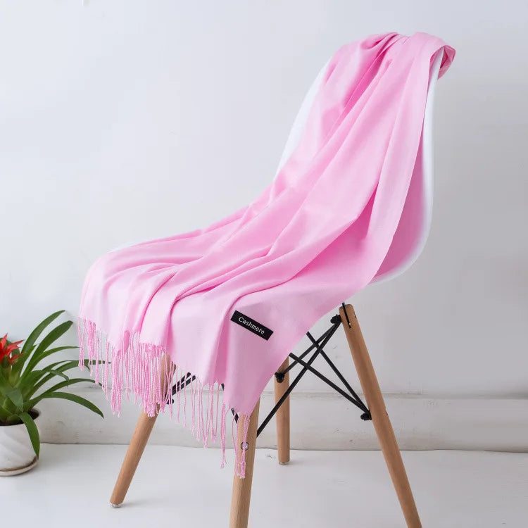 Écharpe Longue en Laine avec Franges pour Femmes – Confort et Élégance pour l'Hiver 9