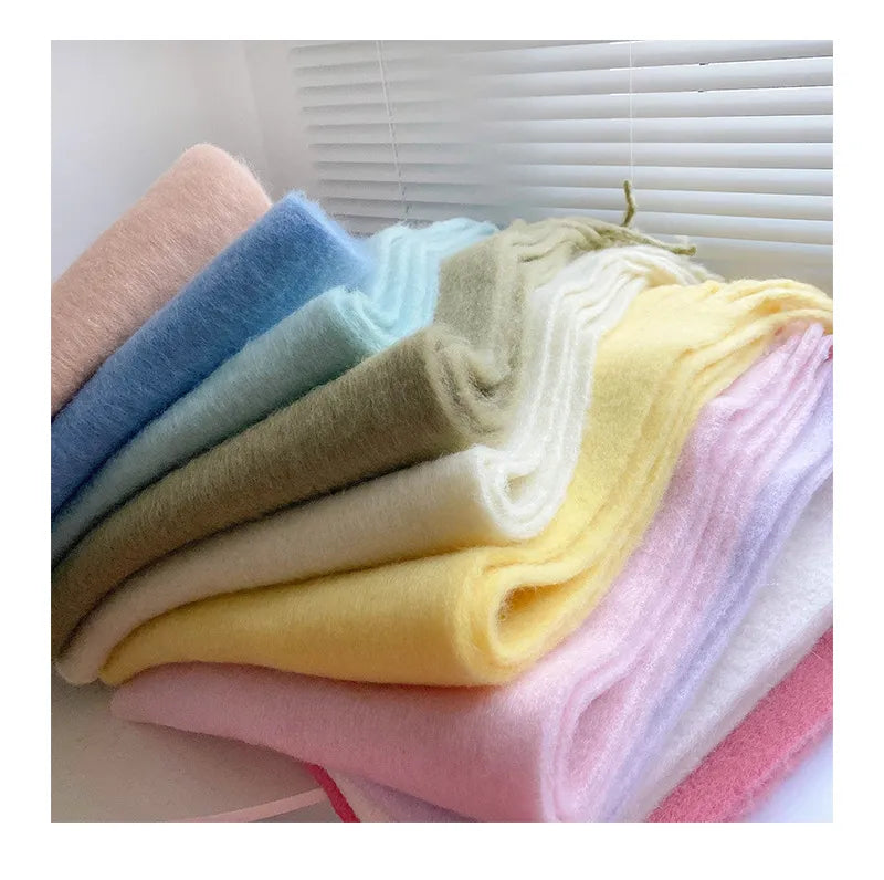 Écharpe surdimensionnée en laine douce avec franges – Accessoire d'hiver élégant 6