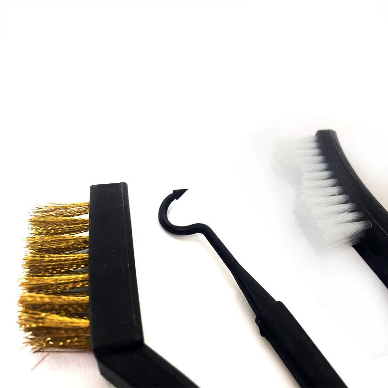 Ensemble de Brosses Métalliques à Double Tête de 7 Pouces – Acier, Cuivre et Nylon pour Nettoyage Efficace des Surfaces Métalliques
