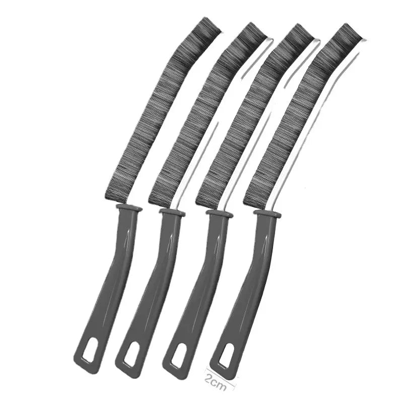 Ensemble de Brosses de Nettoyage Multifonctionnelles – 4 Outils Compacts en Plastique Durable pour Cuisine Impeccable