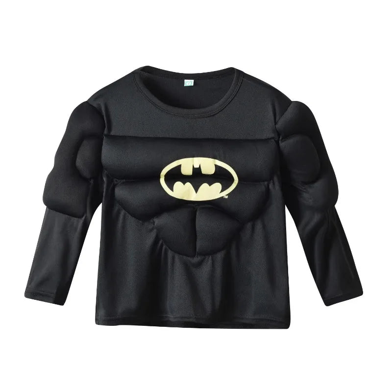 Ensemble de Costume Musculaire de Super-Héros pour Enfants – Halloween et Cosplay