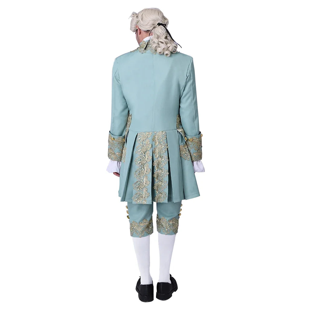 Ensemble de Costume Victorien Régence pour Homme – Costume de Halloween avec Veste, Gilet et Pantalons