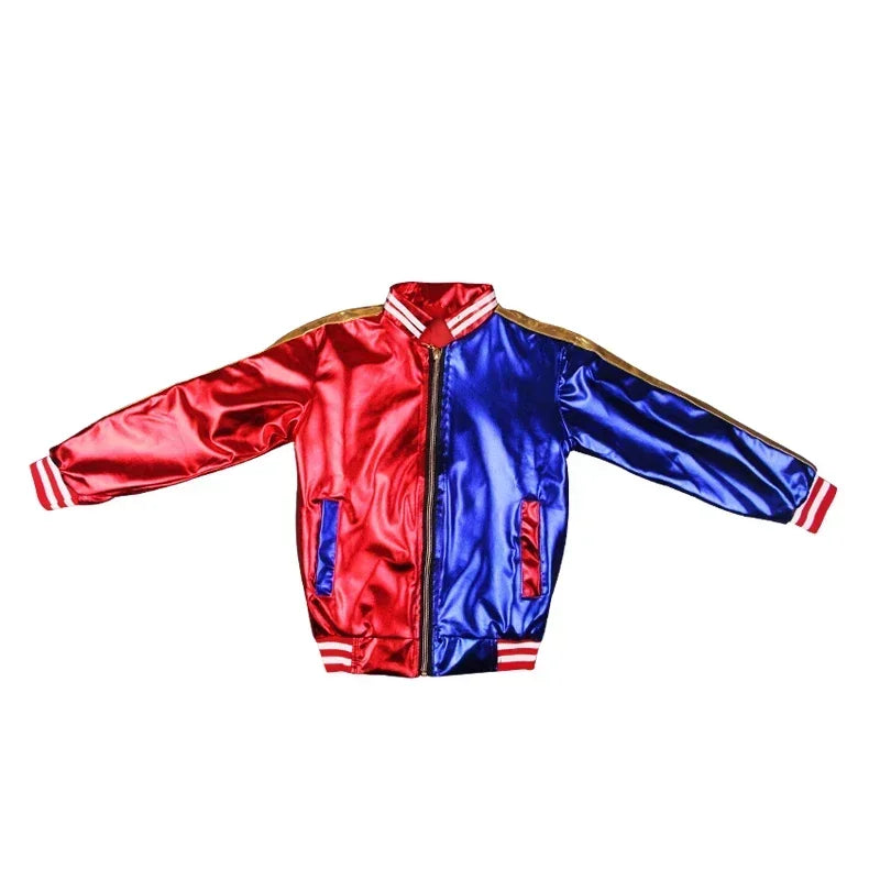 Ensemble de Costumes Harley Quinn pour Femmes - Haut et Pantalon avec Perruque pour Halloween