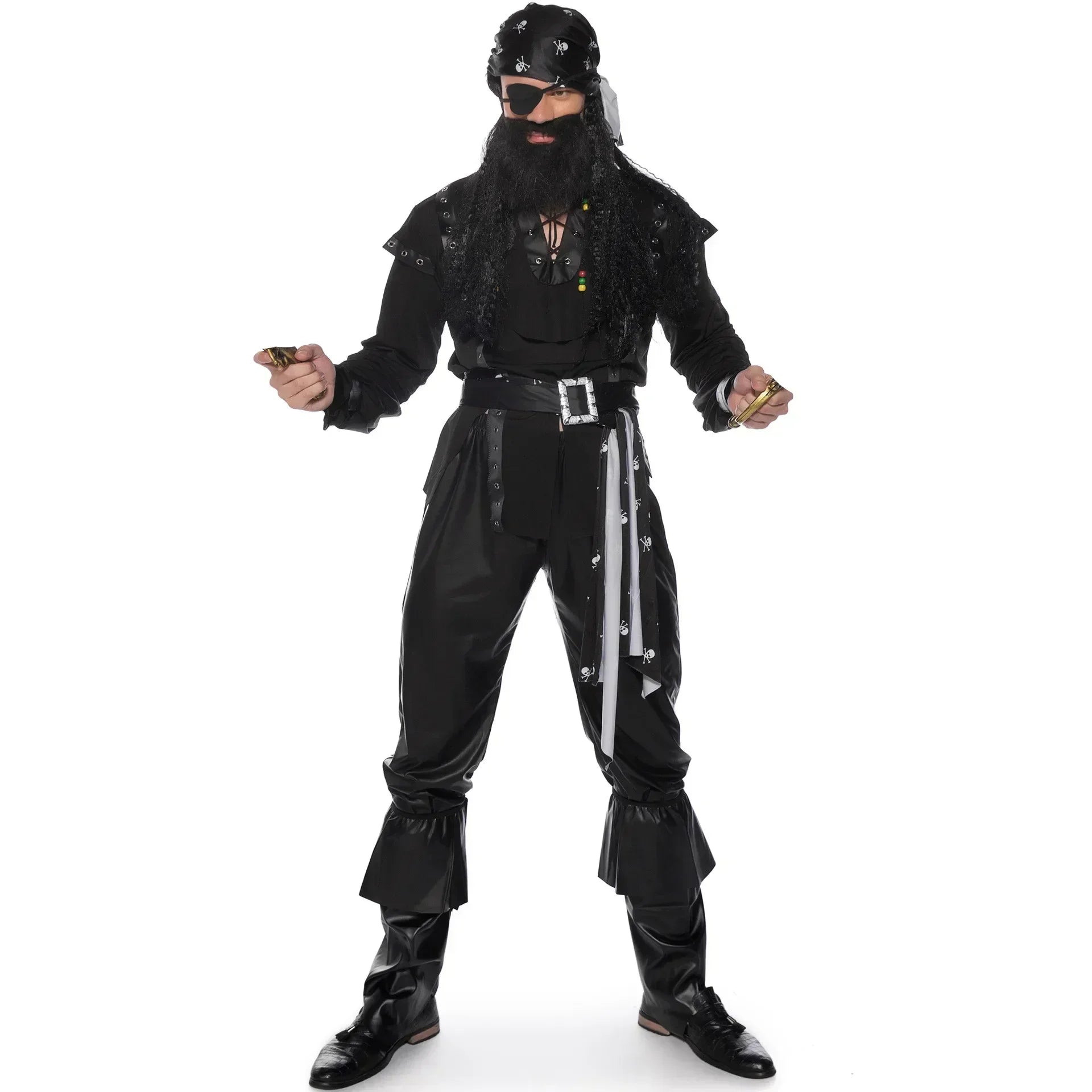 Pirate Costume Set for Couples – Halloween and Carnival Outfit