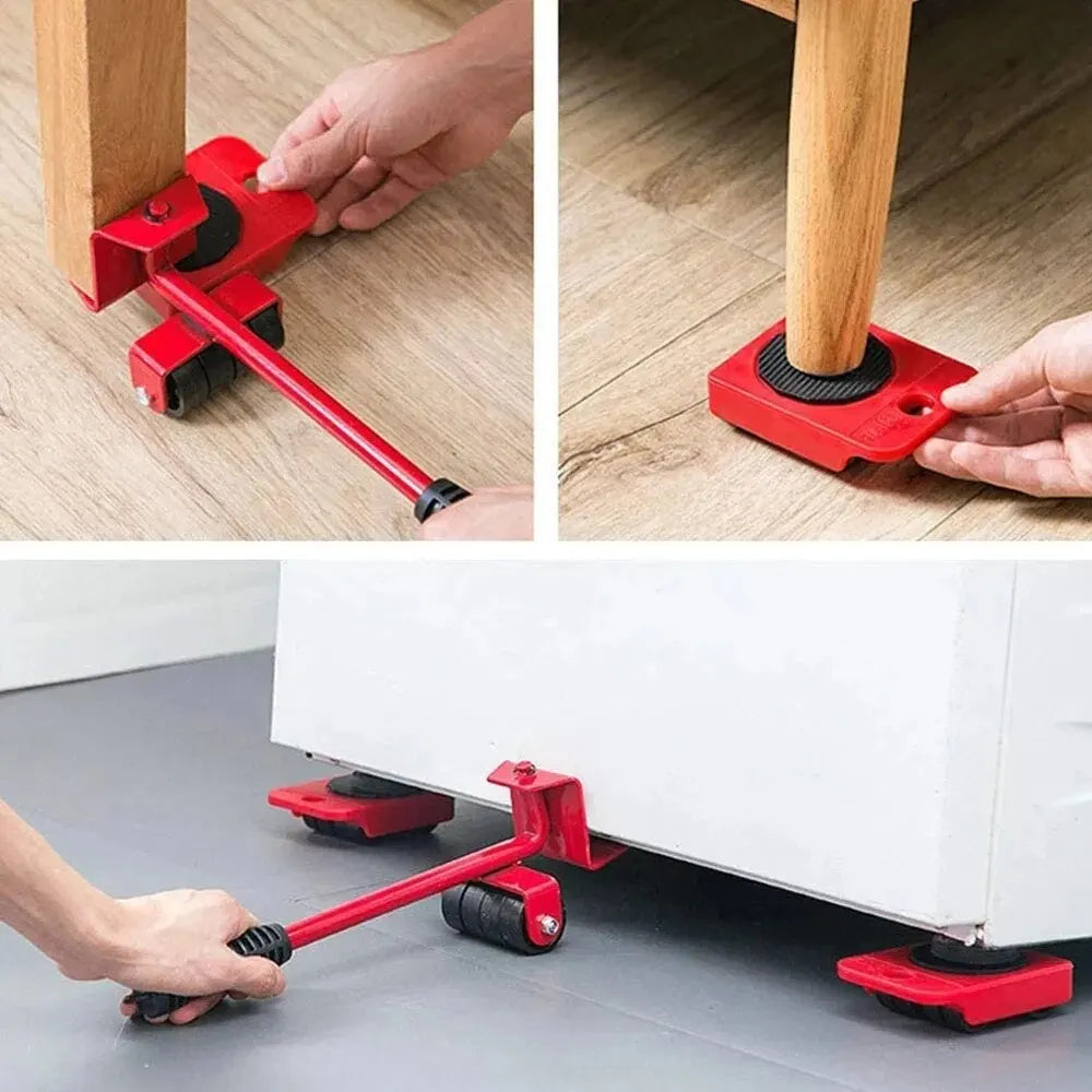 Ensemble de Rouleaux de Transport pour Meubles – Outil de Levage Robuste pour Déplacement Facile