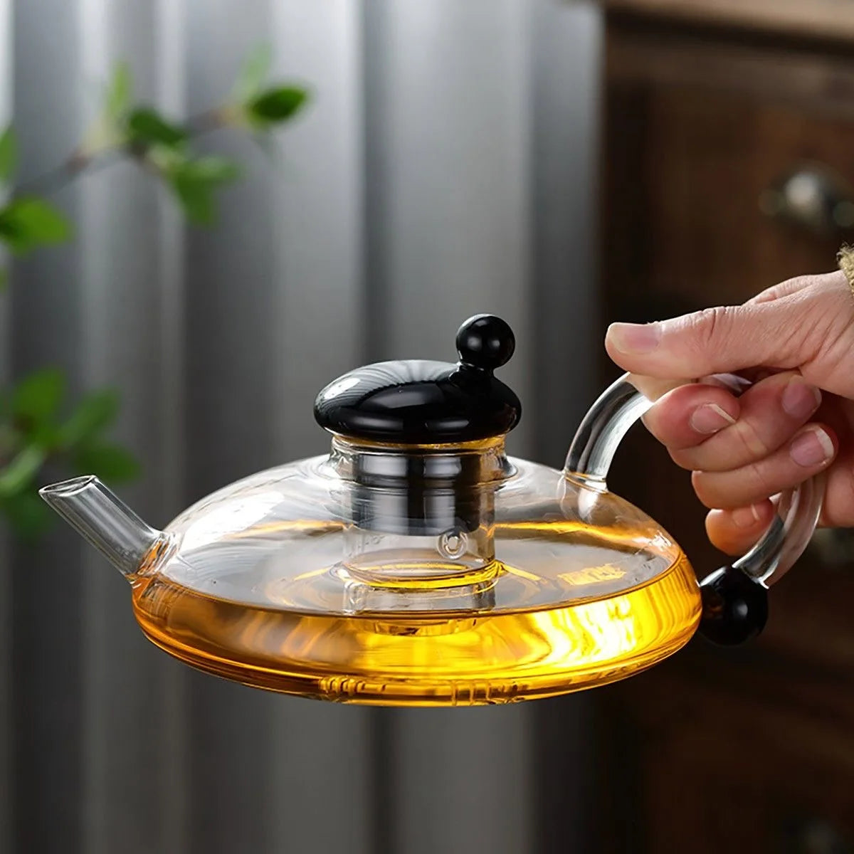 Ensemble de Théière en Verre Borosilicate avec Tasses – Service à Thé Scandinave Résistant à la Chaleur