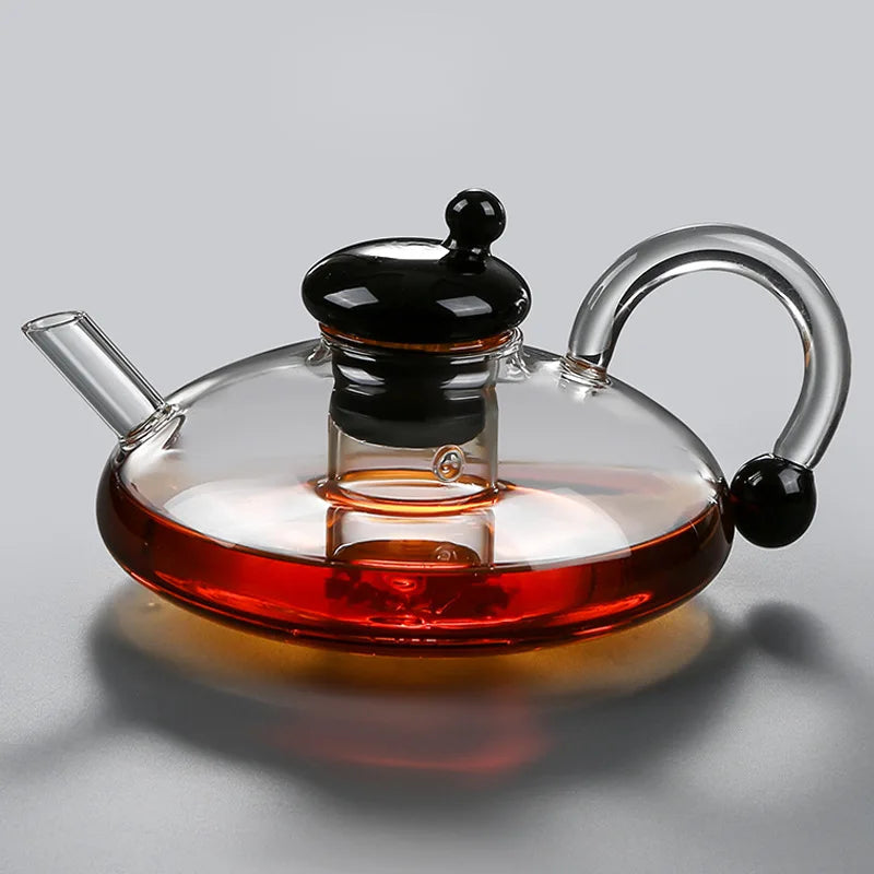 Ensemble de Théière en Verre Borosilicate avec Tasses – Service à Thé Scandinave Résistant à la Chaleur