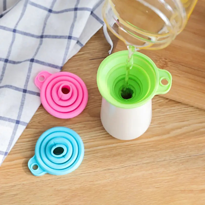 Entonnoir Télescopique Pliable Résistant aux Hautes Températures – Outil de Cuisine Pratique