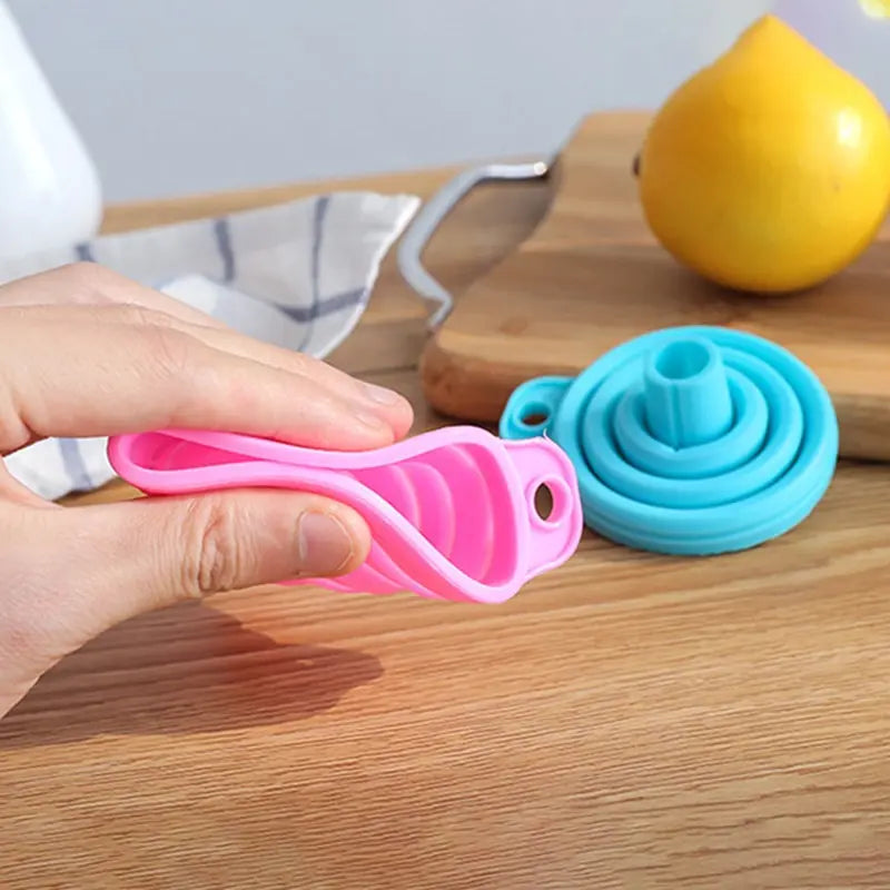 Entonnoir Télescopique Pliable Résistant aux Hautes Températures – Outil de Cuisine Pratique