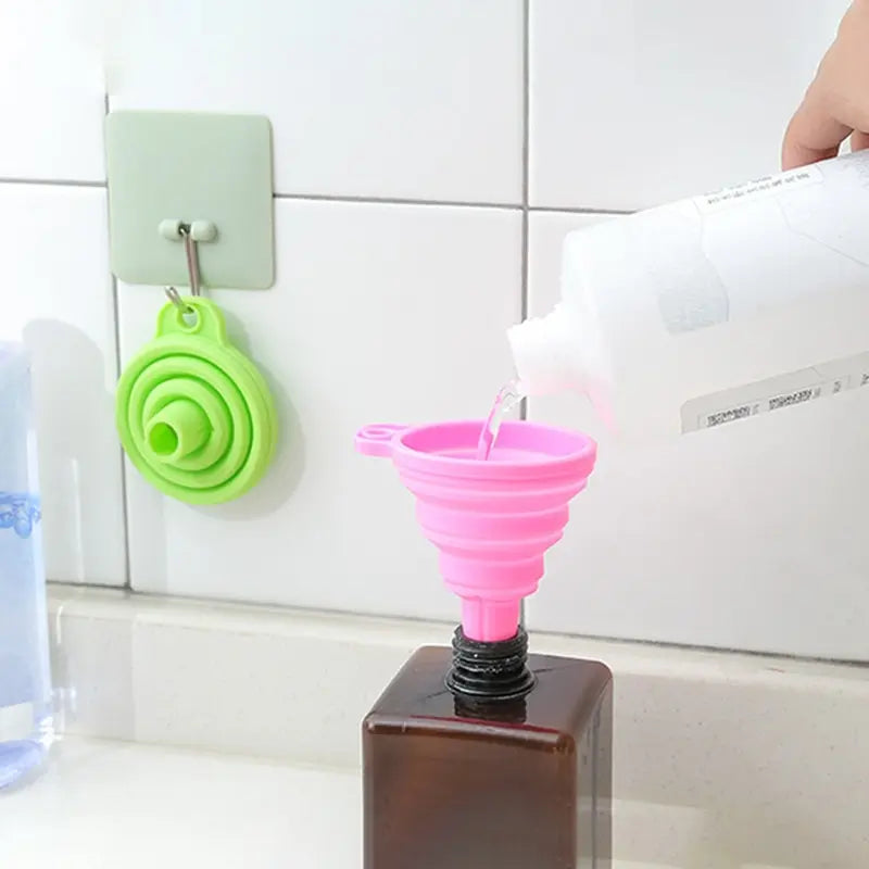 Entonnoir Télescopique Pliable Résistant aux Hautes Températures – Outil de Cuisine Pratique