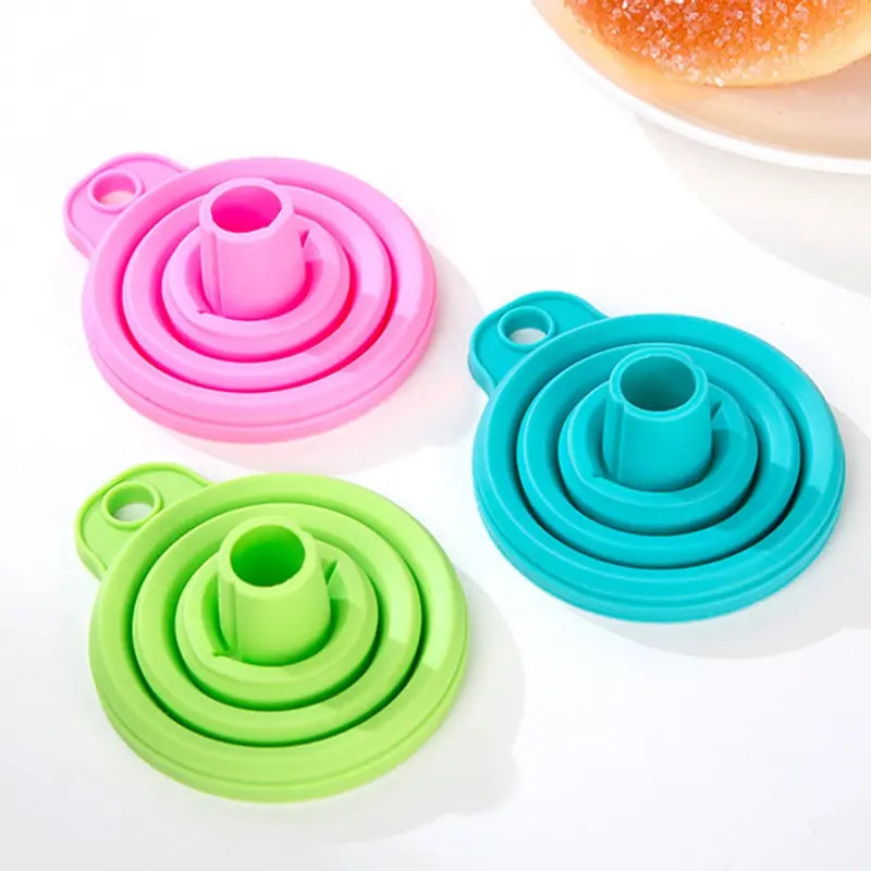 Entonnoir Télescopique Pliable Résistant aux Hautes Températures – Outil de Cuisine Pratique