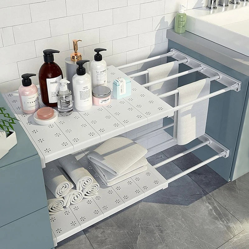 Étagères Murales Réglables pour Rangement – Solutions Polyvalentes pour Placards et Salles de Bain