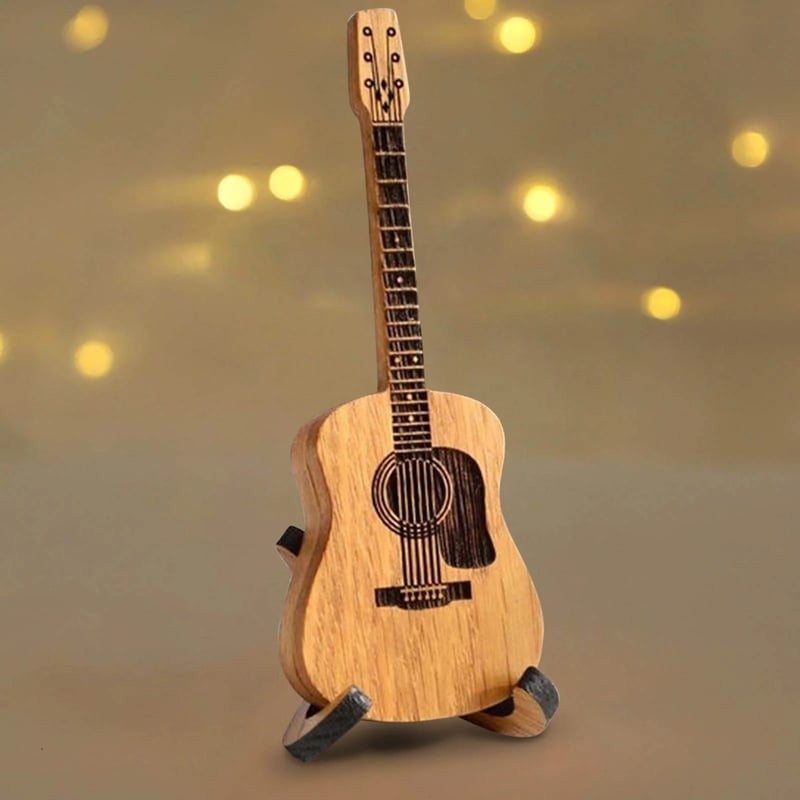 Étui en Bois Naturel pour Médiators de Guitare – Compact et Pratique, Capacité jusqu'à 8 Médiators, Idéal pour Musiciens