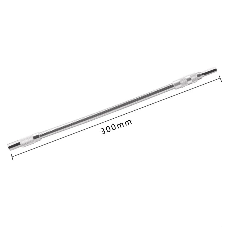 Extension Flexible pour Outils Ménagers - Longueur Réglable de 15 à 40 cm avec Porte-Embout 1/4