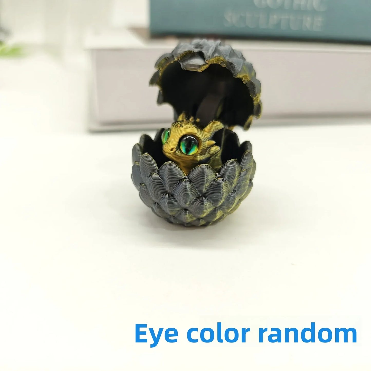 Artistic Dragon Figurine with Egg – Modern 3D Decoration for Office and Home