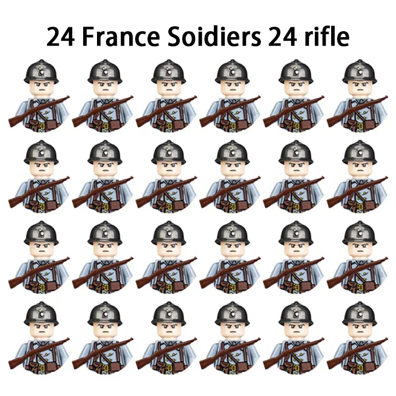 World War II Military Figurines – Army Building Blocks for Children