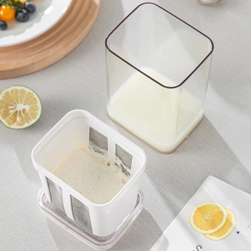Filtre à Yaourt en Acier Inoxydable pour Séparation du Lactosérum – Passoire Durable et Pratique