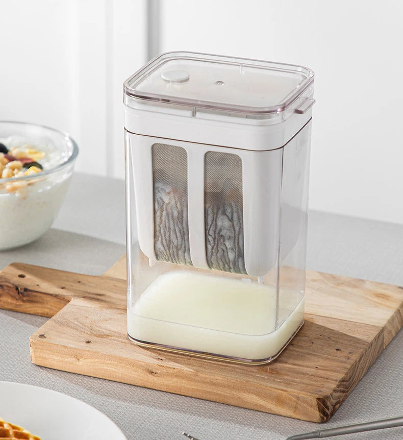 Filtre à Yaourt en Acier Inoxydable pour Séparation du Lactosérum – Passoire Durable et Pratique
